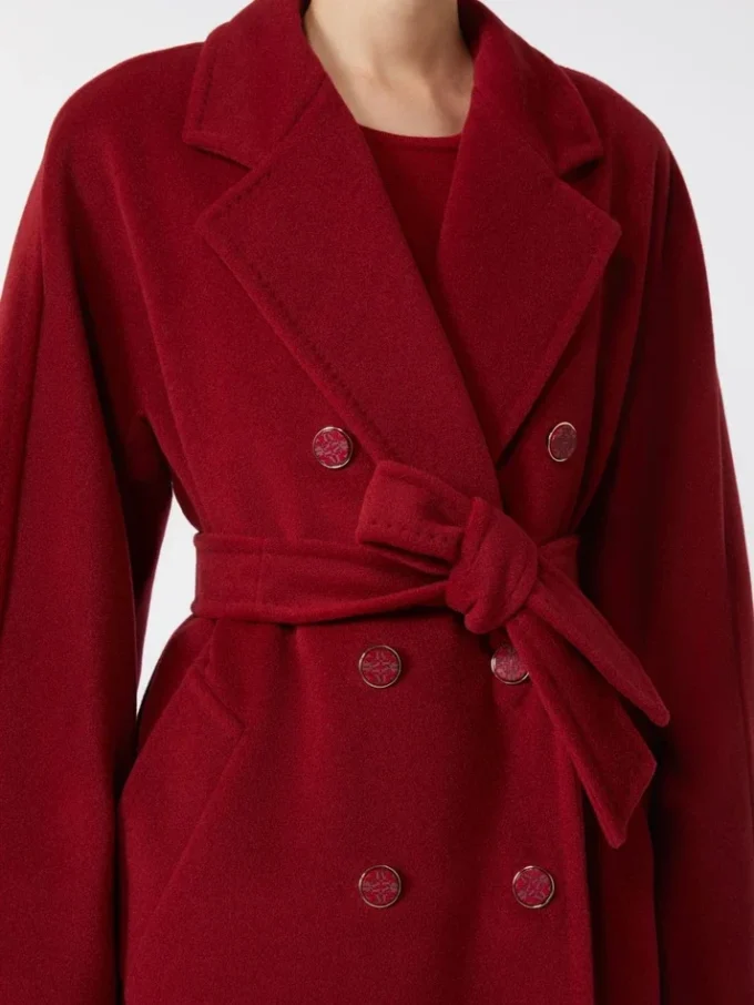 101801 icon coat, dark red