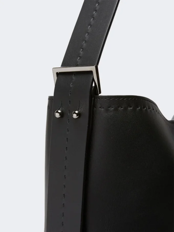 – archetipo medium leather bag, black