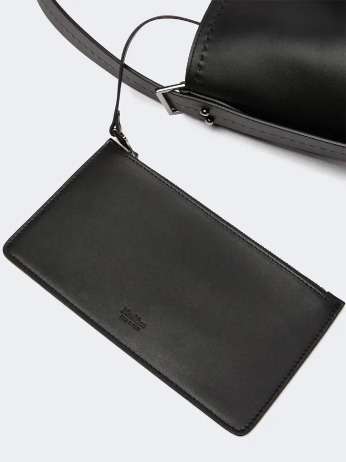 – archetipo medium leather bag, black