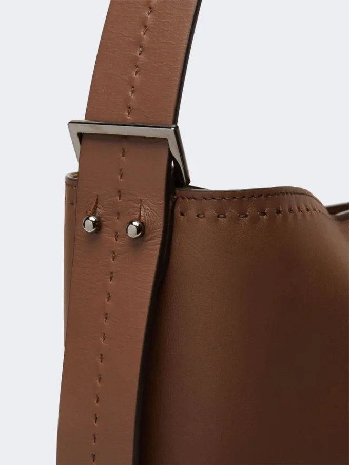 – archetipo medium leather bag, brown