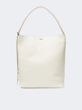 – archetipo medium leather bag, white