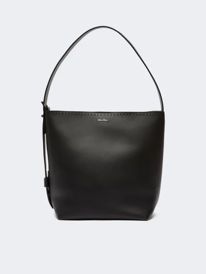 Archetipo small leather bag, black