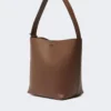Archetipo small leather bag, brown