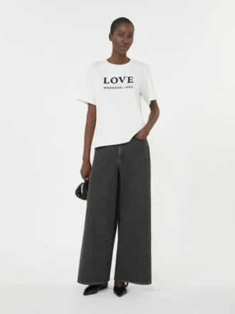 Authentic cotton denim jeans, black