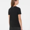 Basic cotton jersey t-shirt, black