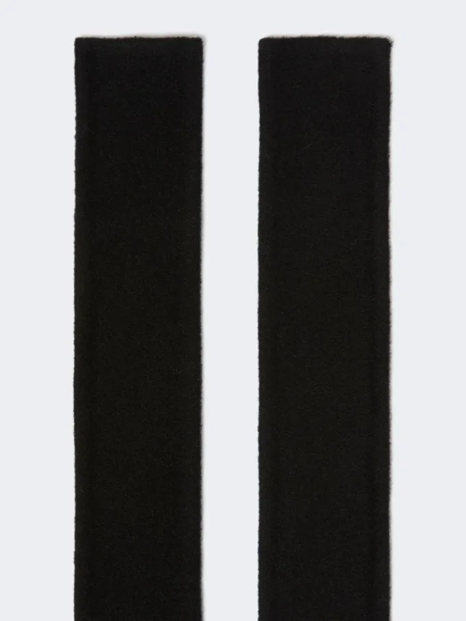 Belt in pure wool fabric, black Belt in pure wool fabric, black