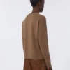 Boxy-fit wool and cashmere sweater, mud Boxy-fit wool and cashmere sweater, mud