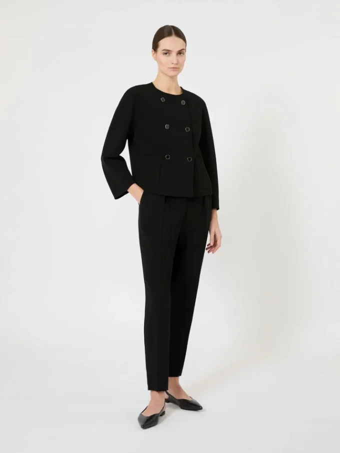 Cady carrot trousers, black Cady carrot trousers, black