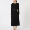 Cady flared dress, black Cady flared dress, black