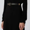 Cady flared dress, black Cady flared dress, black