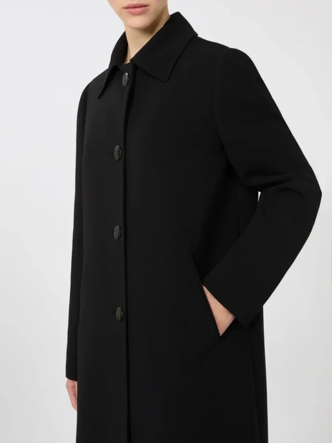 Cady midi coat, black