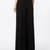 Cady palazzo trousers, black