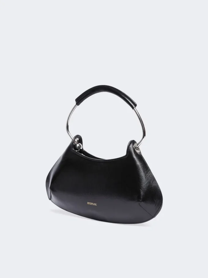 Caju mini leather bag, black