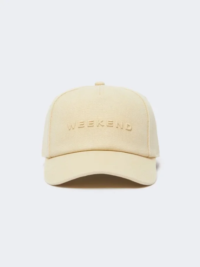Canvas baseball cap, beige