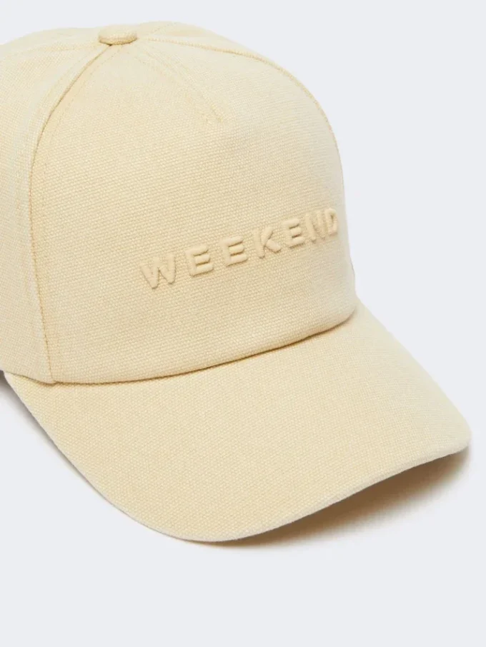 Canvas baseball cap, beige