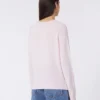 Cashmere crew-neck sweater, pink