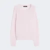 Cashmere crew-neck sweater, pink