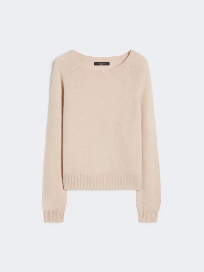 Cashmere crew-neck sweater, sand Cashmere crew-neck sweater, sand