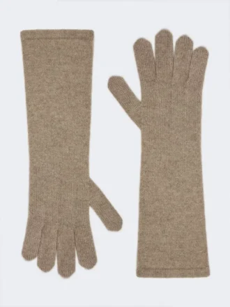 Cashmere gloves, beige