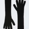 Cashmere gloves, black