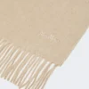 Cashmere logo stole, beige