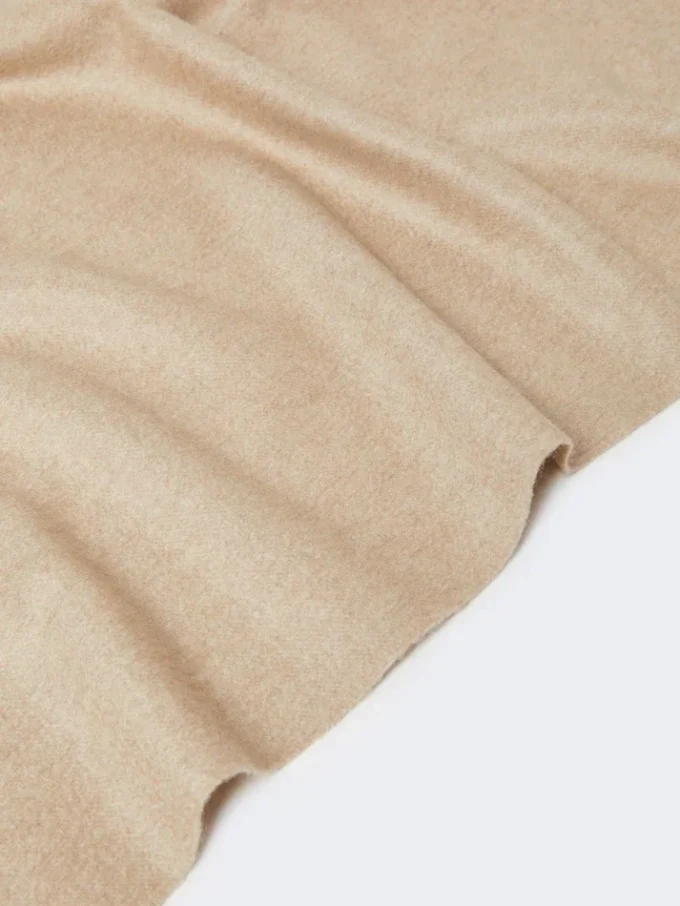 Cashmere logo stole, beige