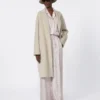 Cashmere robe coat, sand