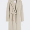 Cashmere robe coat, sand