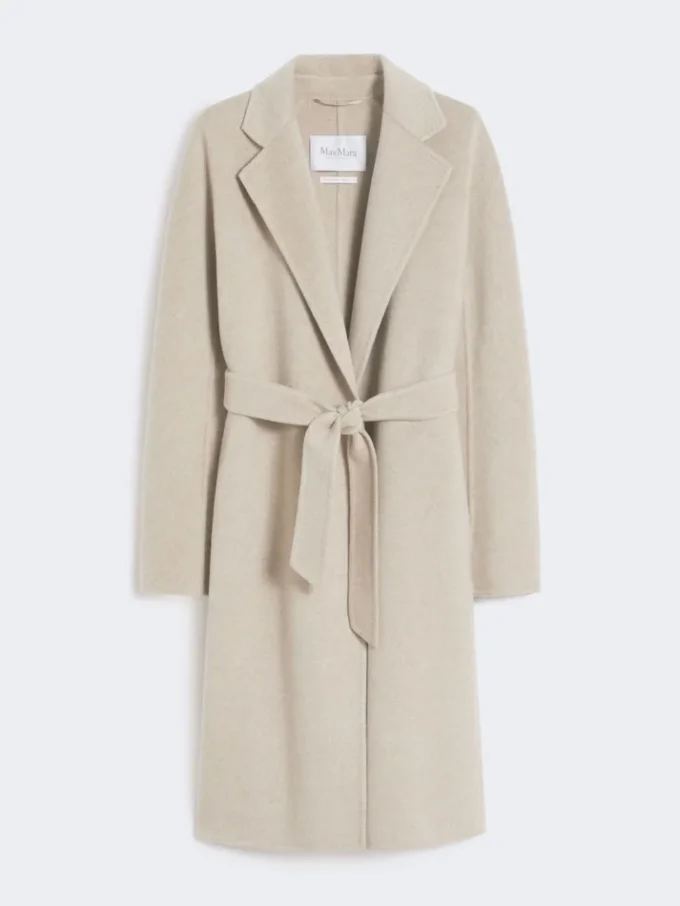 Cashmere robe coat, sand