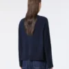 Cashmere v-neck sweater, navy