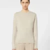 Cashmere yarn sweater, beige