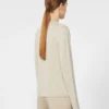 Cashmere yarn sweater, beige