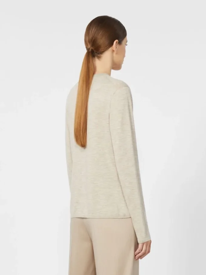 Cashmere yarn sweater, beige