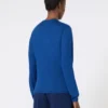 Cashmere yarn sweater, china blue
