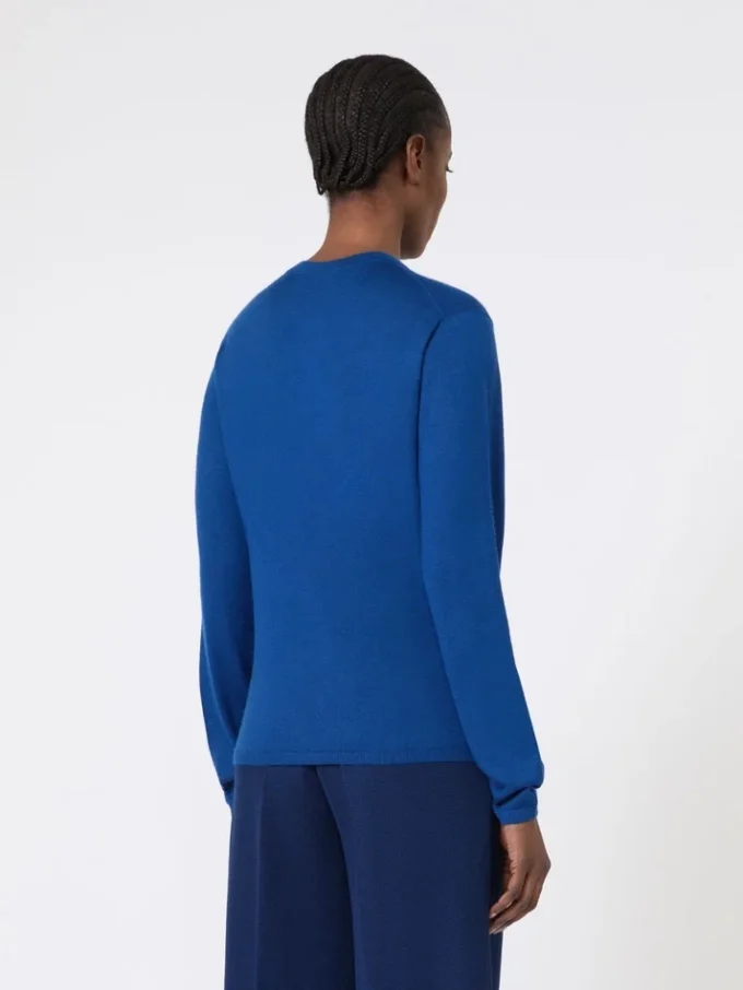 Cashmere yarn sweater, china blue
