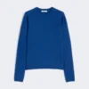 Cashmere yarn sweater, china blue