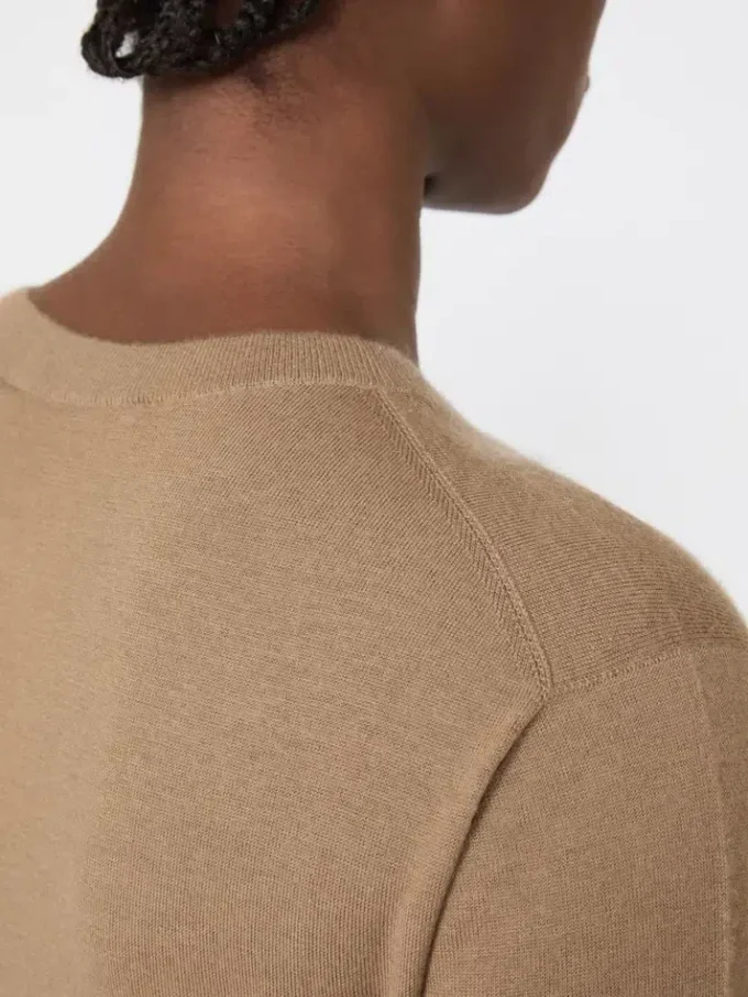 Cashmere yarn sweater, hazelnut brown