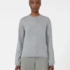 Cashmere yarn sweater, light grey