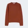 Cashmere yarn sweater, terra cotta