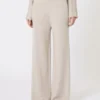 Cashmere yarn trousers, beige