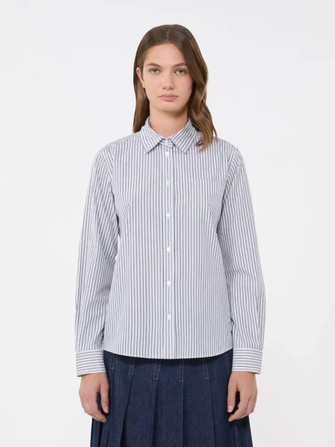 Classic cotton shirt, navy
