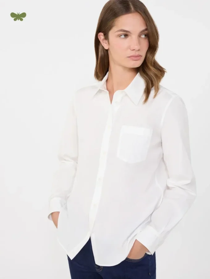 Classic cotton shirt, optical white