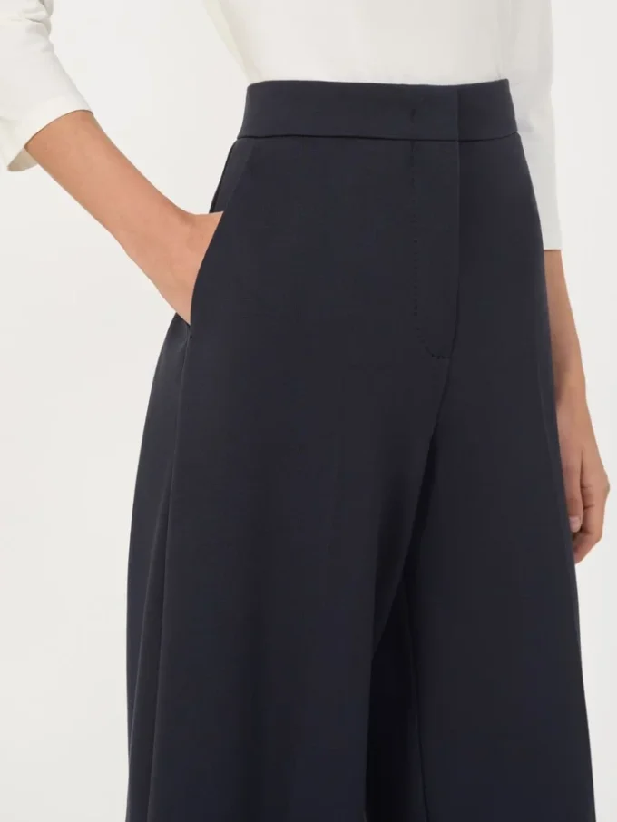 Compact jersey trousers, ultramarine