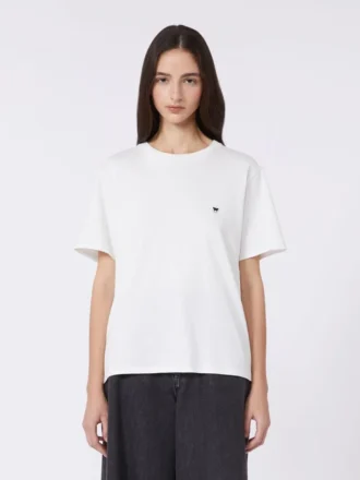 Cotton basic t-shirt, optical white