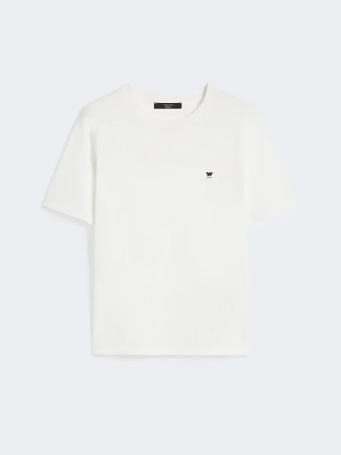 Cotton basic t-shirt, optical white
