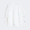 Cotton-blend jersey t-shirt, optical white