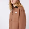 Cotton canvas jacket, tobacco