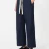 Cotton drawstring trousers, midnightblue Cotton drawstring trousers, midnightblue