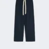 Cotton drawstring trousers, midnightblue Cotton drawstring trousers, midnightblue