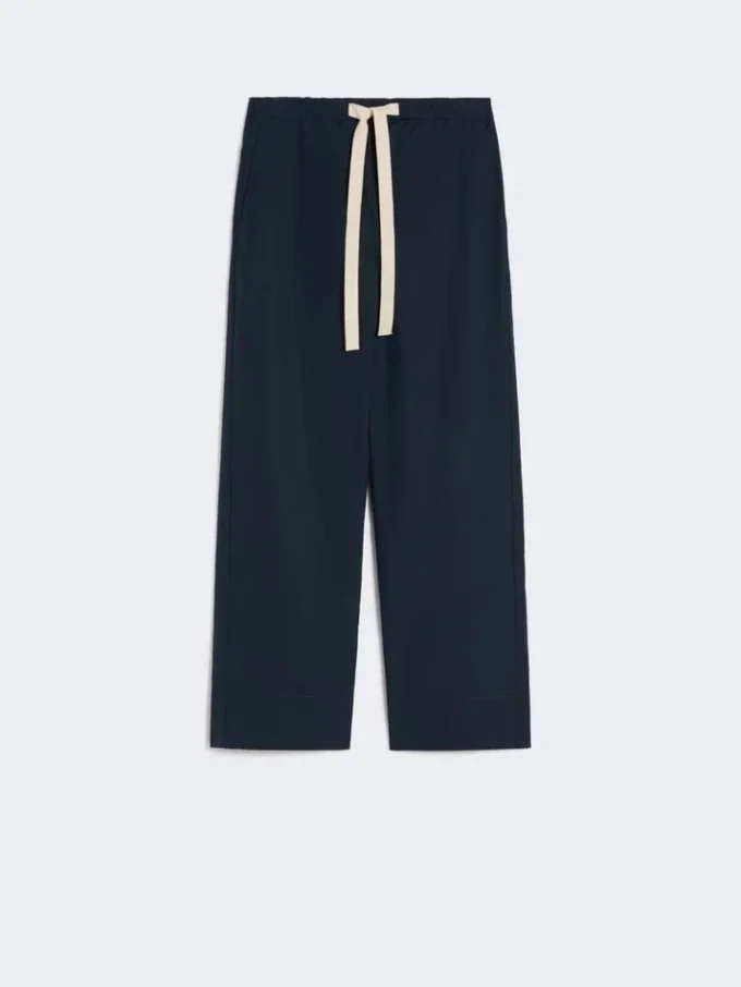 Cotton drawstring trousers, midnightblue Cotton drawstring trousers, midnightblue